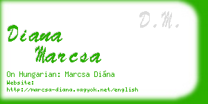 diana marcsa business card